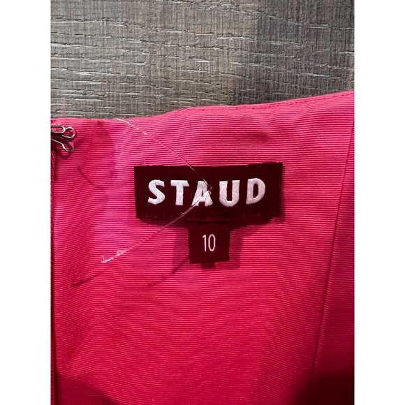NWOT Staud Landscape Corset pink Mini dress size 10 - Picture 5 of 10